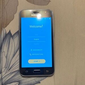 Samsung Smartphone with Black and Gray Finish